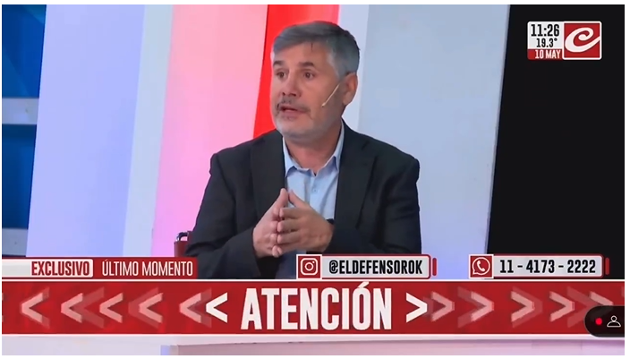 Entrevista en Crónica TV sobre la situación de los jubilados